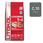 Купить товар Литокол LITOCHROM 1-6 C.10 серая-затирочная смесь 2кг