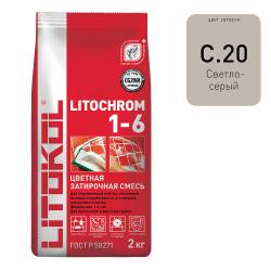 Купить товар Литокол LITOCHROM 1-6 C.20 cветло серая-затирочная смесь 2кг