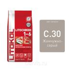 Купить товар Литокол LITOCHROM 1-6 C.30 жемчужная серая-затирочная смесь 2кг