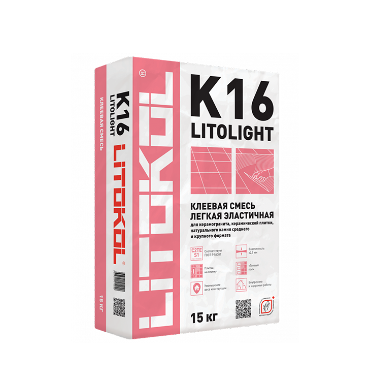 Строительный клей Litolight К16