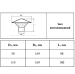 Зонт вентиляционный D 110мм вн.канал. (72) VALFEX