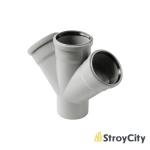 Купить товар Крестовина  50/50/50х45° вн.канализ. (100) VALFEX