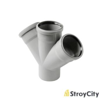 Купить товар Крестовина 110/110/110х45° вн.канализ. (14) VALFEX