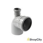 Купить товар Отвод универсальный 110/50х87,5° фронт-вверх вн.канализ.(30) VALFEX